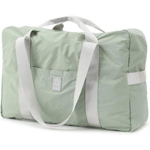 VanFn Foldable Travel Duffel Bag, Sports Duffels Gym Bag, Rainproof Nylon Totes, Sports Shoulder Handbag, Lightweight Duffle Bags For Women & Men, Outdoor Weekend Bag, P.Travel Series (Matte Green)