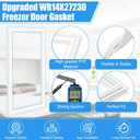 Upgraded WR14X27230 Freezer Door Gasket Compatible with GE Refrigerator Freezer Door Seal WR14X21147 WR14X29556 Hotpoint Refrigerator Door Gasket HPS15BTHCRWW GTS16DTHCRWW GTS18GTHFRWW Freezer Seal