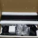 Dual Monitor Stand - Vertical Stack Screen Free-Standing Monitor Riser Fits Two 13 to 34 Inch Screen with Swivel, Tilt, Height Adjustable, Holds One (1) Screen Up to 44Lbs (Black)