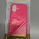 Magnetic for iPhone 16 Case, Compatible with Magsafe, Suction Cup Phone Mount, [2 Screen Protectors][Camera Lens Protector] Silicone Shockproof Protective Slim Phone Cover 6.1", Neon Pink