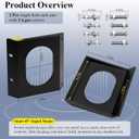 Single-Hole Rack Ears Fit for Behringer XR16, XR18, SD18 & Midas MR16, MR18