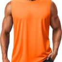 TACVASEN Men's Sleeveless Shirts Quick Dry Tank Tops for Men Sun Protection UPF 50+ Athletic Gym Workout Muscle Shirts S