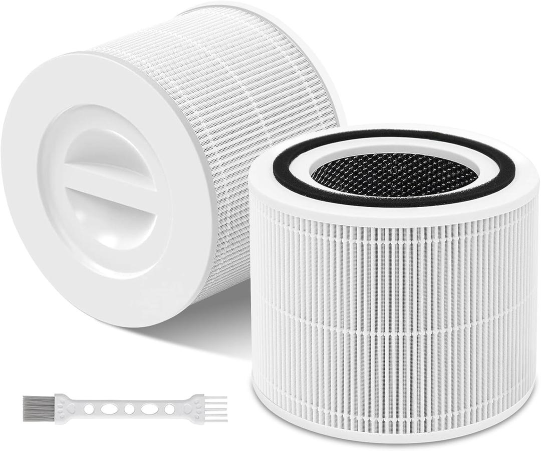 2 Pack Core 300 Replacement Filter for LEVOIT Core 300/Core 300S/Core 300-P Air Purifier,3-in-1 Core 300S Replacement Filter,Compare to Part No. Core 300-RF,White