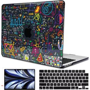 Compatible with M4 MacBook Air 13.6 inch Case 2025 2024 2023 2022 A3240 A3113 M3 A2681 M2 Chip, Crystal Printed Pattern Plastic Hard Case Cover for Mac Air 13 M4 Touch ID, Abundant Formula