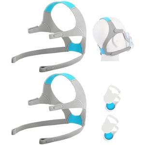 2 Packs Replacement Headgear Compatible with F20/N20, with Magnetic Clips, Adjustable Replacement Headgear Strap for F20/N20, Flexible Headgear Elasticity
