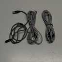 3ct Braided USB to Lightning Charging Cables, Black/White