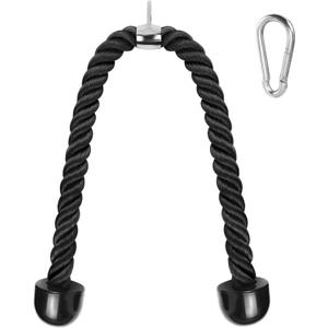 A2ZCARE Deluxe Tricep Rope Cable Attachment, 27 & 36 Inch Rope Length, Non-Slip & Easy to Grip with Snap Hook for Gym & Home Workout