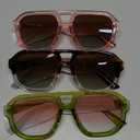 livho Trendy Polarized Square Aviator Sunglasses Women Men Square Eyewear Frame, Retro Sun Glasses for Women Men 2025 Shades