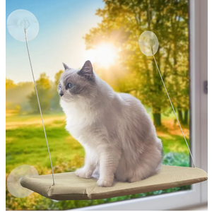 Cat Window Perch, Strong Suction Cups Easy Clean Safety Cat Hammock Window Seat for Large Fat Cat or Double Cats Cat Window Perch, Strong Suction Cups Easy Clean Safety Cat Hammock Window Seat for Large Fat Cat or Double Cats