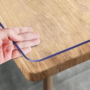 Royhom Clear Table Protector 30 x 56 Inch, 1.5mm Thick Plastic Table Cover, Clear Table Cover Protector, Clear Desk Mat Desk Pad, Desk Protector Mat for Dining Room, Writing Desk, Coffee Table (Clear 1.5mm)