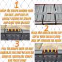 Fishing Rod Holder for Truck Tailgate Transport 4 Rods Securely with Soft Foam Inserts & Straps Fishing Pole Rack for Pickup Truck Bed Easy Tailgate Rod Carrier