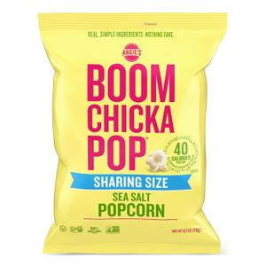 Angie's BOOMCHICKAPOP Sea Salt Popcorn, Gluten Free, Party Size, 6.7 oz. (EXP 04/26/25)