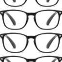 BLS BLUES Reading Glasses for Women for Home, Office & Driving - HD Clear Readers with Blue Light Blocking Protection (A2 Mix) Magnification Strength: 1.75