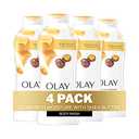 Olay Body Wash for Women, Ultra Moisture, 24hr Moisturizing, Hydrating & Refreshing, B3 Vitamin Complex, Free of Parabens & Phthalates, For All Skin Types, Shea Butter Scent, 22 fl oz (Pack of 4)