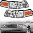 Headlights Compatible With 1998-2011 Ford Crown Victoria
