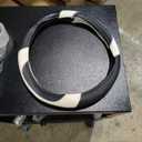 Amazon.com: Leather Car Steering Wheel Cover, Non-Slip Car Wheel Cover Protector Breathable Microfiber Leather Universal Fit for Most Cars(White) : Automotive