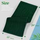 Jacquotha 2-Piece Hand Towels Set in Forest Green, Wavy Striped Jacquard Towels for Bathroom Kitchen Gifts (13x29 Inches, 100% Cotton)