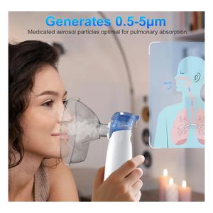 Portable 8cc Mesh Nebulizer with LED Display - Rechargeable Handheld Nebulizer Machine, Quiet Operation, Dual Speeds & Travel Case Included for Adults & Kids
