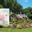 8 x Spring Garden Flag,Hello Spring Flag Welcome Seasonal House and Bird Spring House Flags 12.5 x 18 Inch Spring Yard Outdoor Decor for Homes,Gardens,Patio or Lawn