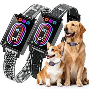 Dog Bark Collar 2 Pack, Smart Bark Collars for Dogs 5–130 lbs, Upgraded Anti Bark Training Collar with Beep, Vibration & Shock, 9 Sensitivity Levels, 5 Training Modes, Rechargeable & IPX7 Waterproof