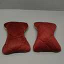 Car Neck Headrest Pillow Memory Foam Car Fit for Seat Neck Pillow Breathable Velvet Head Neck Support Sleep Pillow(Rose Red)