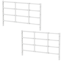 Fixed Window Safety Guard 19”x 38” *2 Pack Adjustable Width Prevents Accidental Falls, Non-Egress, Tamper Resistant Screws Included, White