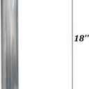 2 Inch Stainless Steel T304 Exhaust Tubing, 2''ID-to-OD Length 18''Straight Exhaust Extension Tube Tailpipe,Universal Connector Adapter Tubo