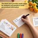 4 x Teacher Mail Notes to Parents, 60Pcs, 4x6 Inch, 6 Designs | Happy Mail from Teacher, Brag Cards for Student Behavior, Motivational Postcards, Preschool Kindergarten Elementary