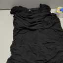 PRETTYGARDEN Cocktail Dresses 2026 Summer Off Shoulder Sexy Bodycon Ruched Mesh Graduation Wedding Guest Mini Short Dress (Small, Black)