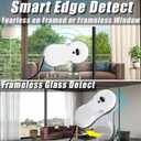 Window Cleaning Robot - Ultra Slim Window Cleaner Robot Equipped with Dual Water Sprays & Smart Edge Detection - Clean Vacuum for Interior/Exterior Floor to Ceiling Windows