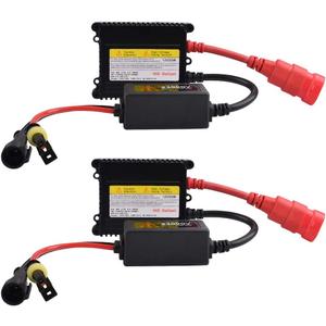 2PCS DC 12V 55W Super Slim HID Ballast Kit Fast Start Universal Xenon Headlight Ballast for H1/H3/H4/H7/H8/H9/H11/H13/9003/9005/9006/9007