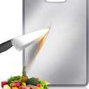 Titanium Cutting Board - 5mm Thick with Edge Protection, Non-Deforming & Lightweight for Kitchen, Camping, and Housewarming Gifts15*11