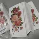 Homlouue 100PCS Vintage Pink Flower Napkins, 3 Ply Disposable Hand Towels for Bathroom, Floral Paper Napkins Disposable Dinner Napkins for Spring Wedding Baby Shower Bridal Shower Birthday Tea Party