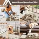 COSY HOMEER Dog Door Mat 32"x48" Dirt Trapper Entryway Rugs Absorbent Funny Welcome Mat Washable Non Slip Entry Rugs,Taupe