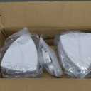 Rockville Pair Cube White 3.5" 30W RMS Home Theater Wall Speakers, 8 Ohm, 360-Degree Swivel Brackets, 2-Way Audio, Compact Design, for Home Theater and Surround Sound (Missing Wore Connection On One Of The Speakers