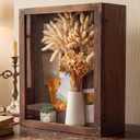 Cinnvoice 4.7" Extra Deep Shadow Box Frame Display Case, Russet, 16x20 Inch