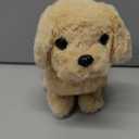 Hopearl Walking Dog Golden Retriever Interactive Electronic Pet Plush Toy Puppy Woof and Moving Animated Nodding Head Gifts for Toddlers Birthday, Brown, 7''