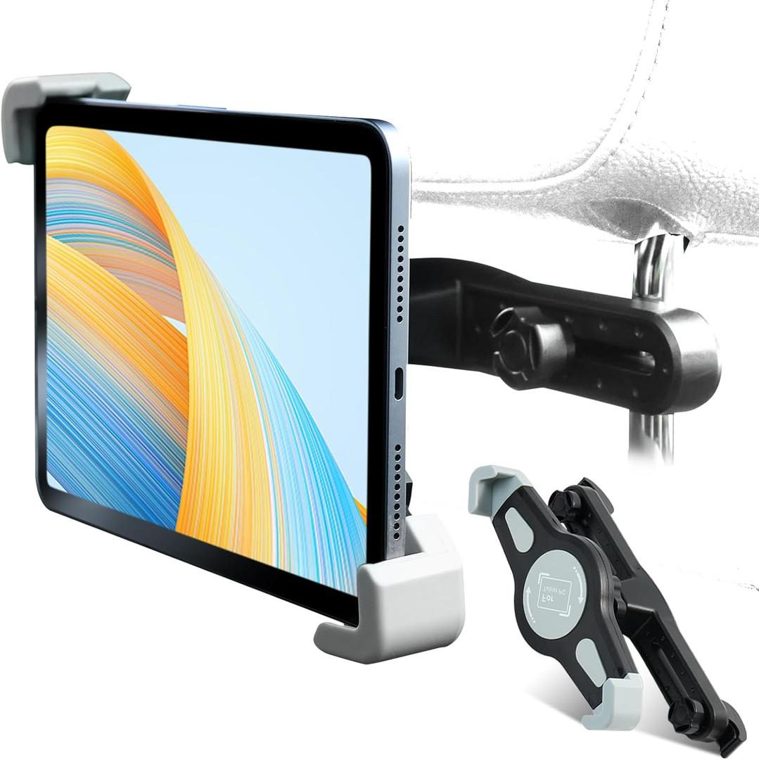 XUKEY Car Headrest Tablet Mount Car Back Seat Cell Phone Holder Travel Tablet Stand for iPad Pro Air Mini, Galaxy Tab, Fire HD, 7-11" Cell Phone, Tablets and Devices