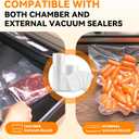 [2024 New] 6 Pack 8" x 20' and 11" x 20', Vacuum Sealer Rolls Bags for Food, Great for Food Storage, Sous Vide and Meal Prep, Wevac Lite