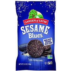 Garden of Eatin' Tortilla Chips, Sesame Blues, 5.5 oz (Pack of 12) BBD: 18 JAN 26