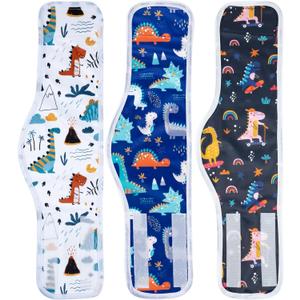 MICOOYO Male Dog Diaper Lightweight Dog Wraps Washable Dogs Diapers Doggie Belly Bands for Male Dogs, Puppy Diapers Large (Dinosaur,L) (Large (14''-18''))
