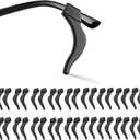Eyeglass Ear Grips -20 Pairs eye glasses ear grippers Anti-slip Holder, Silicone Ear Hook, glasses ear grip Sleeve Retainer for Sports Glasses, Sunglasses Reading Glasses (Us-s-22a-blck)