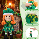 Shappy Leprechaun Plush Girl Toy St. Patrick's Day Plush Toy Doll St Patricks Day Decorations Irish Stuffed Decor (Girl)