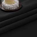 HUTO Blackout Curtains and Drapes for Bedroom - Extra Long Room Darkening Thermal Insulated Solid Window Antique Copper Grommet Draperies for Living Room (Black, 1 Pair, 52 x 96-Inch)