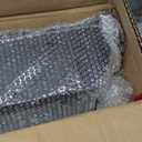 Ciokea Folding Adirondack Chair with Retractable Ottoman Fire Pit Patio Chair with Pull Out Foot Rest Weather Resistant Lawn Outdoor Lounge Chair with 2 Cup Holder (Black)