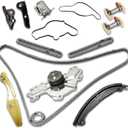 3.5 Timing Chain set with Water Pump for 2011-2019 Ford Explorer/Edge/Taurus/Flex 3.5L 3.7L V6,Replace for BL3Z-6268-A AT4Z-6268-A