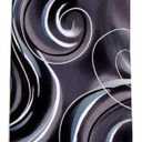 Jerry Garcia mens JG-8130 Fashion Designer Brand Necktie Ties, Black Gray, One Size