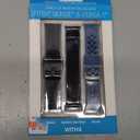 WITHit - Band Kit for Fitbit Versa 3 and Fitbit Sense (3-Pack) - Black Mesh/Bluestone Silicone/Black Woven