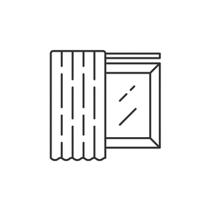 Curtain Blackout 1 Panel 52"×63"