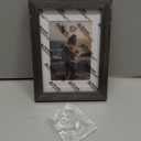 KINLINK A4 Picture Frame, Ash Black Solid Wood Frame with Acrylic Plexiglass for Pictures A5 with Mat or A4 without Mat, Tabletop and Wall Display Photo Frame 1 Pack